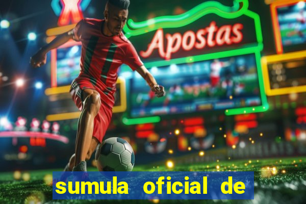 sumula oficial de futebol 7 society excel